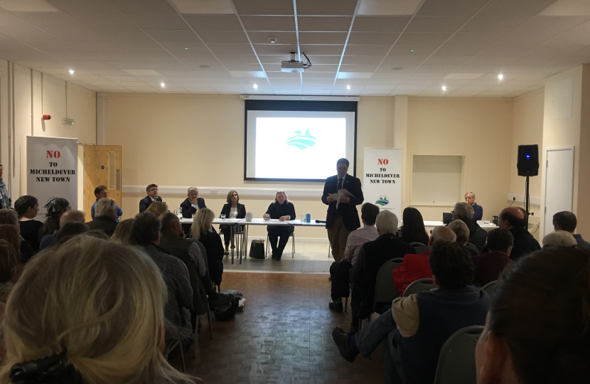 Steve Brine No to Micheldever New Town