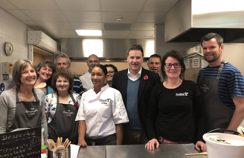 Steve Brine MP at Firstbite