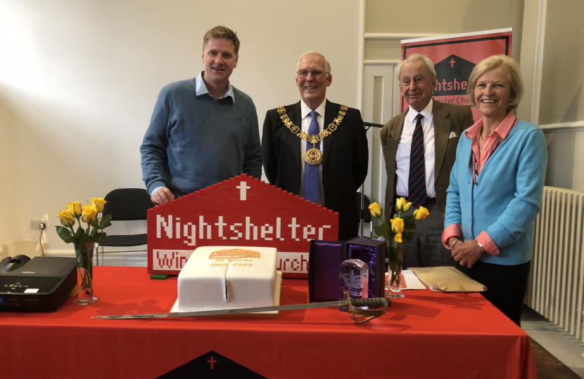 Steve Brine at Winchester Churches Nightshelter