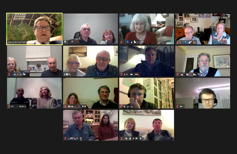 Steve on Zoom with the Alresford Pigs