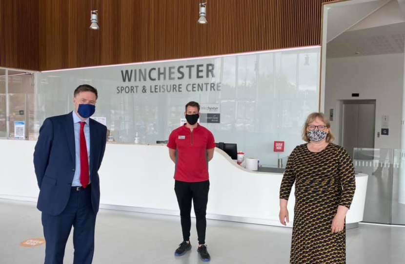 Pictured; Steve Brine with Ashley and WCC Leader Lucille Thompson