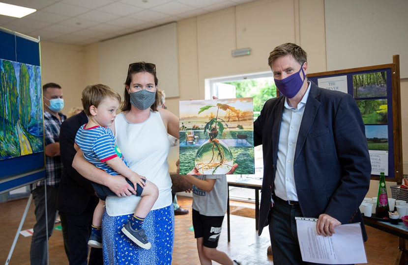 Steve Brine with winner Anna Parker