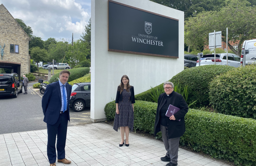 Steve Brine with Michelle Donelan and Reverend Professor Elizabeth Stuart