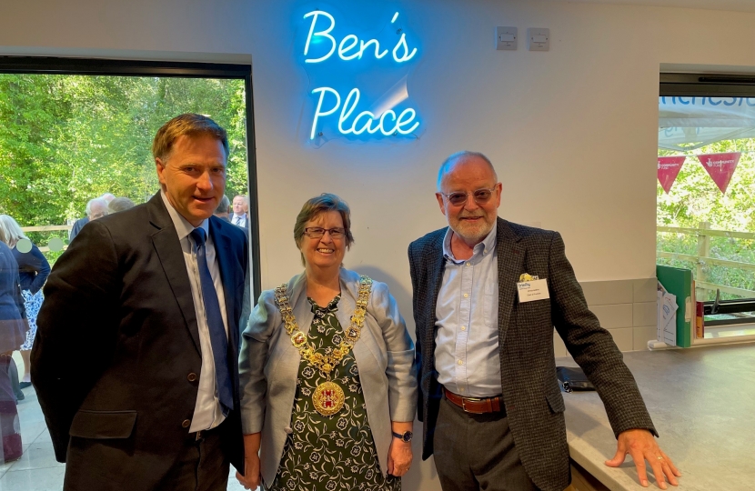 Steve Brine with the Mayor and Peter North