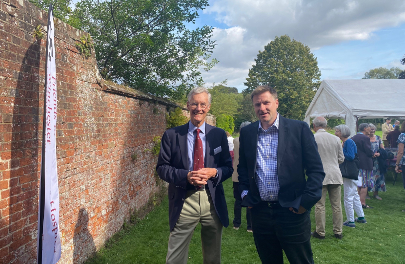 Pictured; Steve Brine MP with John Pringle