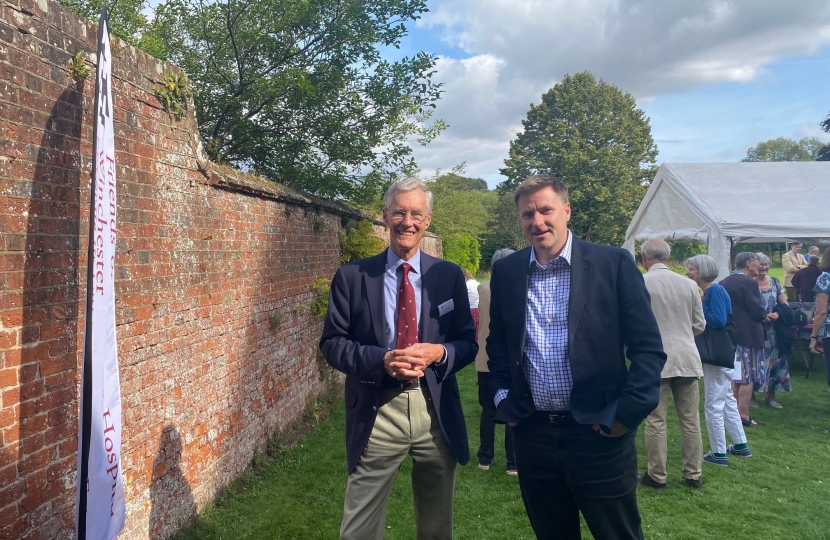 Pictured; Steve Brine MP with John Pringle