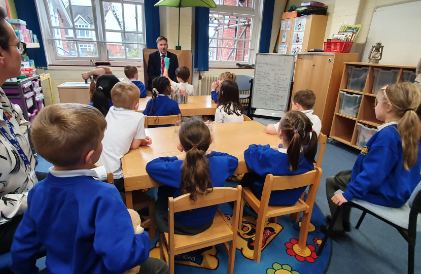 Steve Brine with CFIS Children