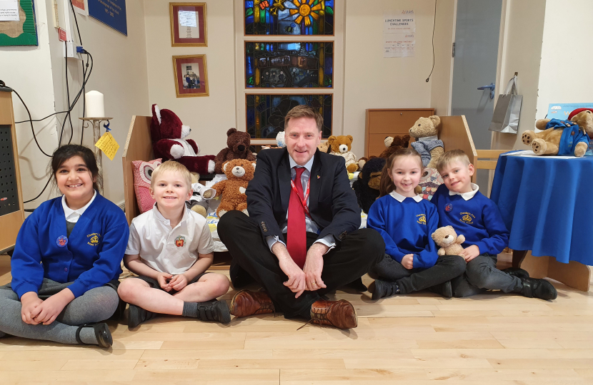 Steve Brine with CFIS Children