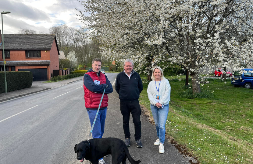 Pictured; Steve Brine MP, David Killeen and Cllr Jan Warwick.