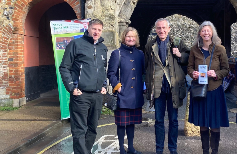 Steve Brine MP with Team St Michael 