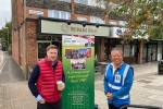 SB and Andy at Harestock Shops