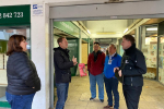 Pictured; Steve Brine MP with Neil, Heather, Tracey and Siu Hai in Kings Walk on Friday.