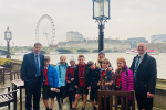 Steve Brine welcomed a lively group of year 6 children from Itchen Abbas Primary School to the Houses of Parliament.  The children, and staff, received a tour of the Palace of Westminster with the Education service, before meeting up with their MP for a lively Q&A session over lunch with a trip via the Terrace for a photo by the River Thames.  Steve told them about his role as an MP in the Commons and his job as a constituency MP, and was especially able to highlight the importance of the casework he carrie