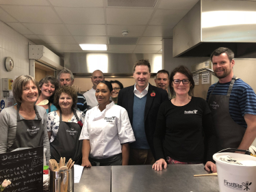 Steve Brine MP at Firstbite