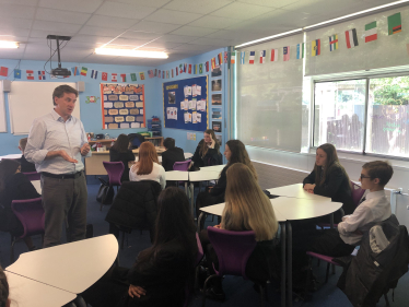 Perins School Alresford Steve Brine MP