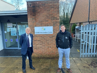 Covid vaccination centre Badger Farm