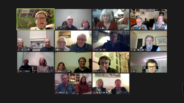 Steve on Zoom with the Alresford Pigs