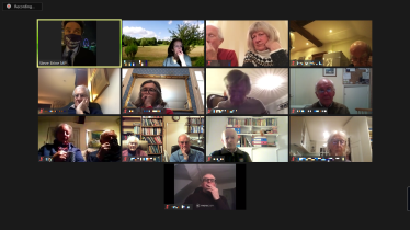 Steve Brine on Zoom with the Alresford Society