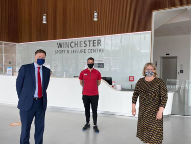 Pictured; Steve Brine with Ashley and WCC Leader Lucille Thompson