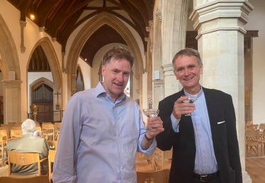 Steve Brine with the Rev Peter Seal