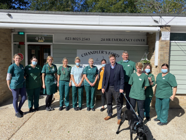 Steve Brine and the Team