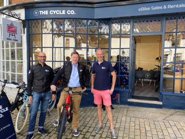 Steve Brine MP with Ed and Tom