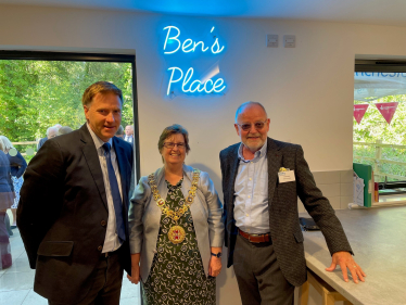 Steve Brine with the Mayor and Peter North