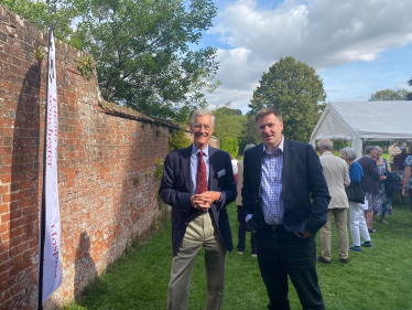 Pictured; Steve Brine MP with John Pringle