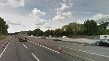 Smart Motorway works on the M3