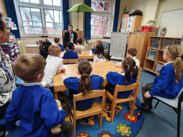 Steve Brine with CFIS Children