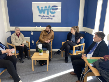 Steve Brine and the Team