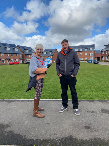 Steve Brine MP with Cllr Sue Cook