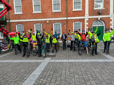 School cycle bus