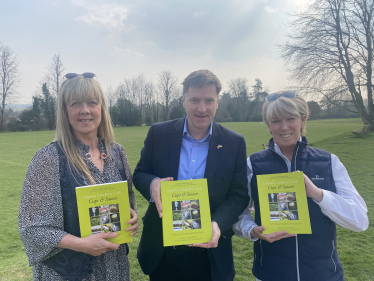 Pictured, from left to right, Barbara Parry, Steve Brine MP and Penny Ericson.