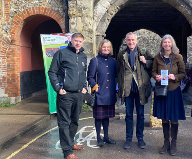 Steve Brine MP with Team St Michael 