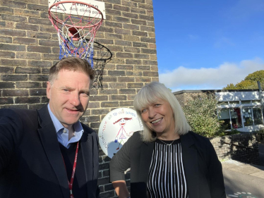 Pictured; Steve Brine MP with Kim Owen-Jones.