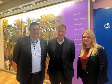 Steve Brine MP visits Nationwide Branch in Winchester